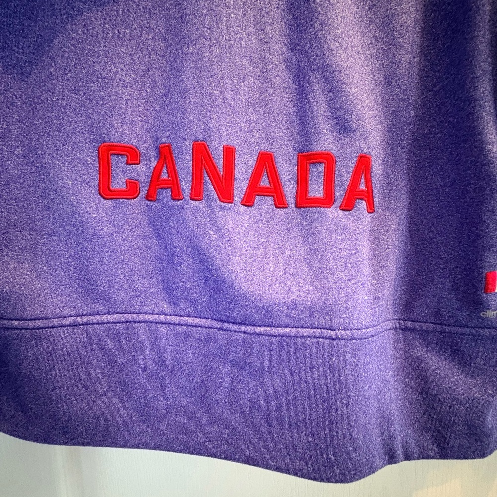 Adidas Blue Hoodie with Red Stripes - Picture 7 of 11